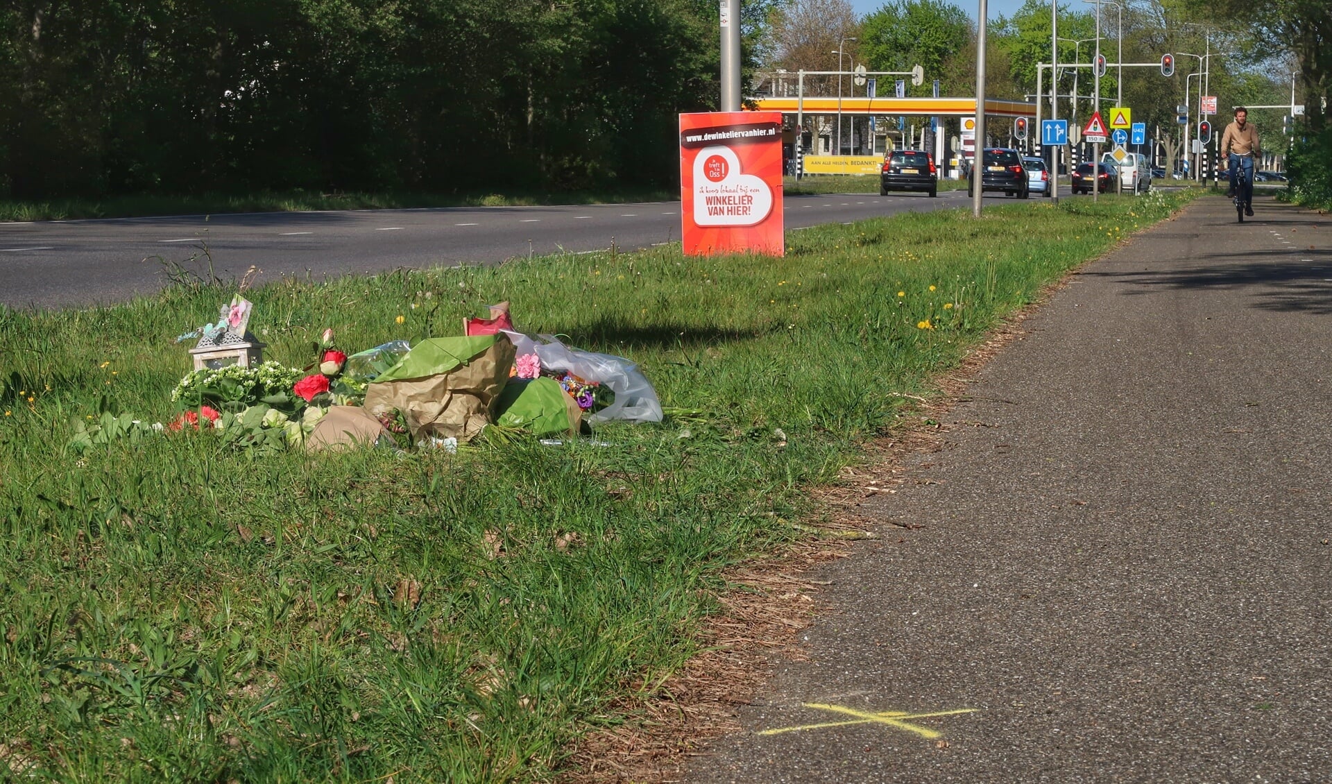 Bloemen op de Julianasingel. (Foto: Gabor Heeres, Foto Mallo)