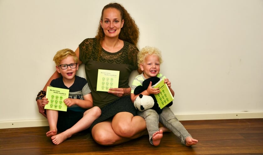 Renske de Kleijn en haar kinderen.