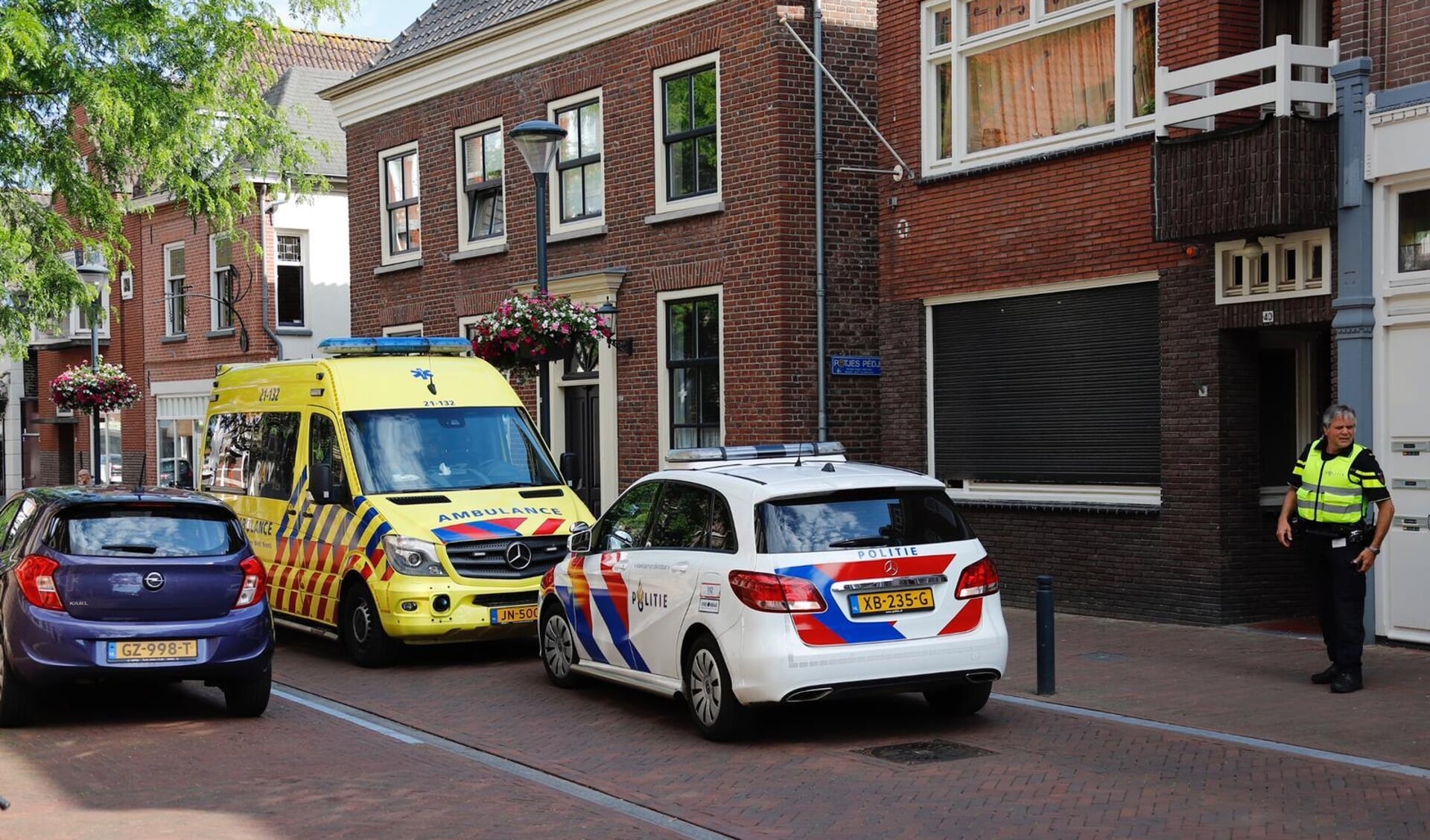 Steekpartij in Steenstraat-Zuid in Boxmeer.