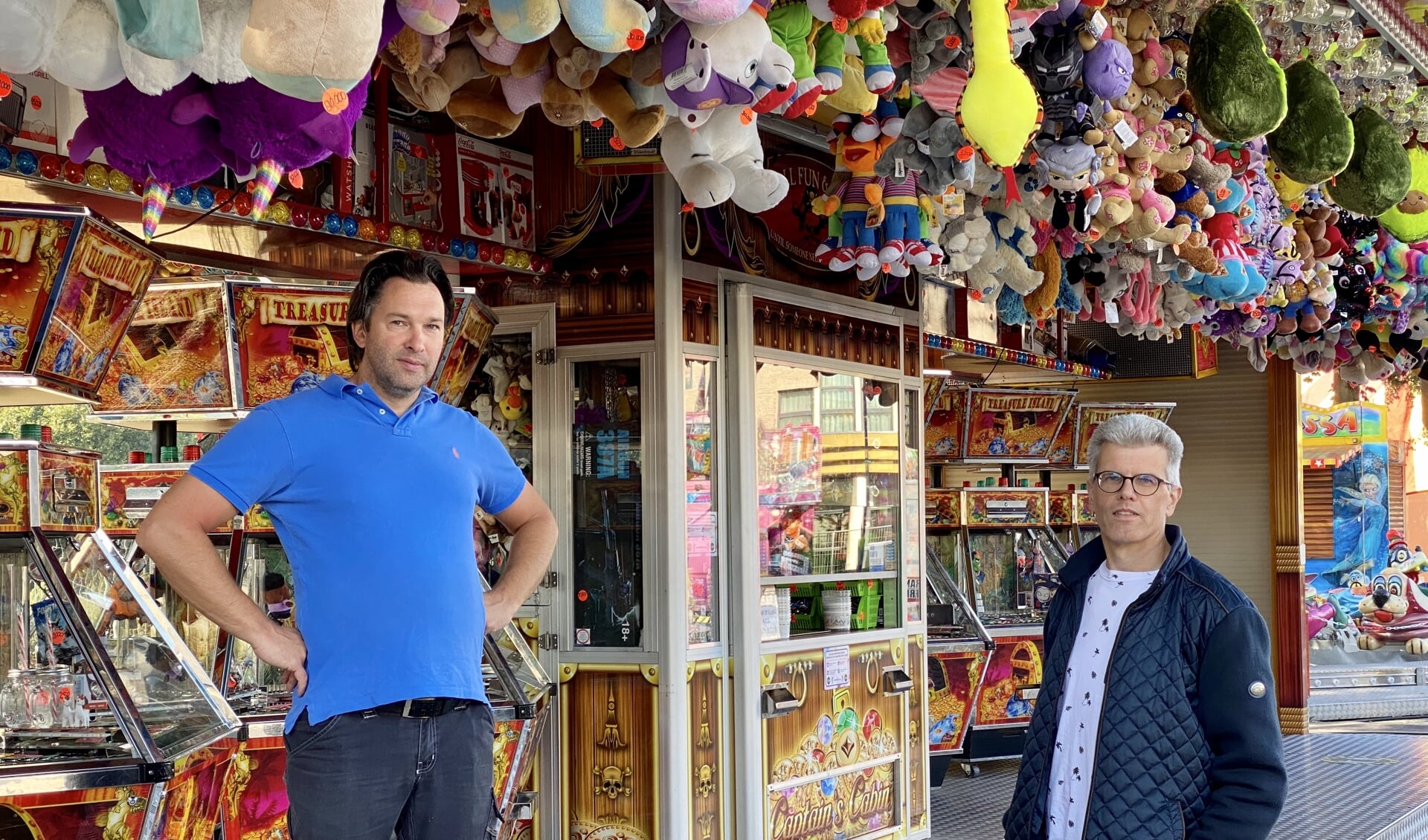 William Roulaux en Mike van den Biggelaar spreken van een succesvolle kermis. 