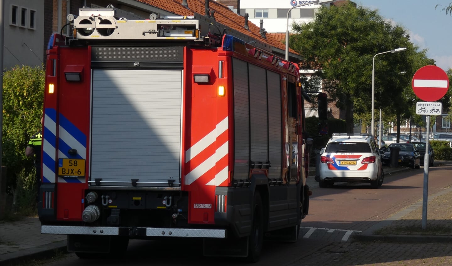 Brandweer naar scooterbrand, maar voertuig wordt niet aangetroffen. (Foto: Thomas)