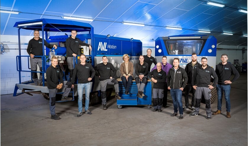 <p>Arno van Lankveld en het team van AVL Motion dat geschiedenis schrijft. (Foto: Patrick Bongartz)<br><br></p>