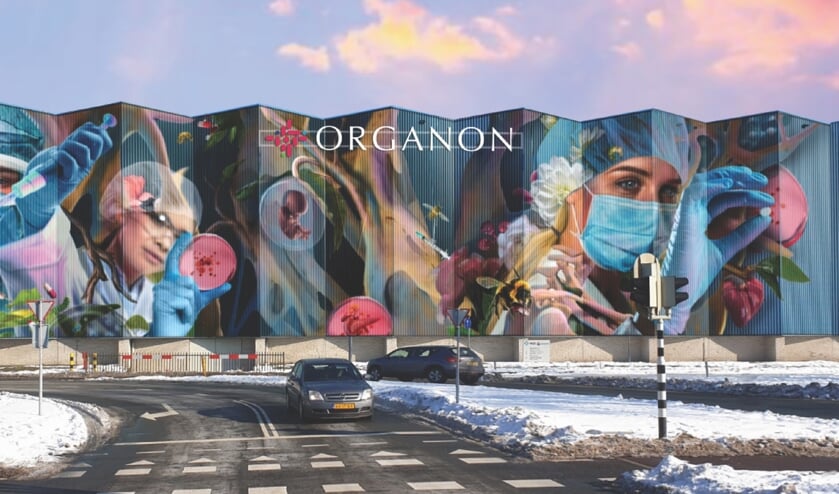 Hoe de wand van Organon eruit komt te zien.