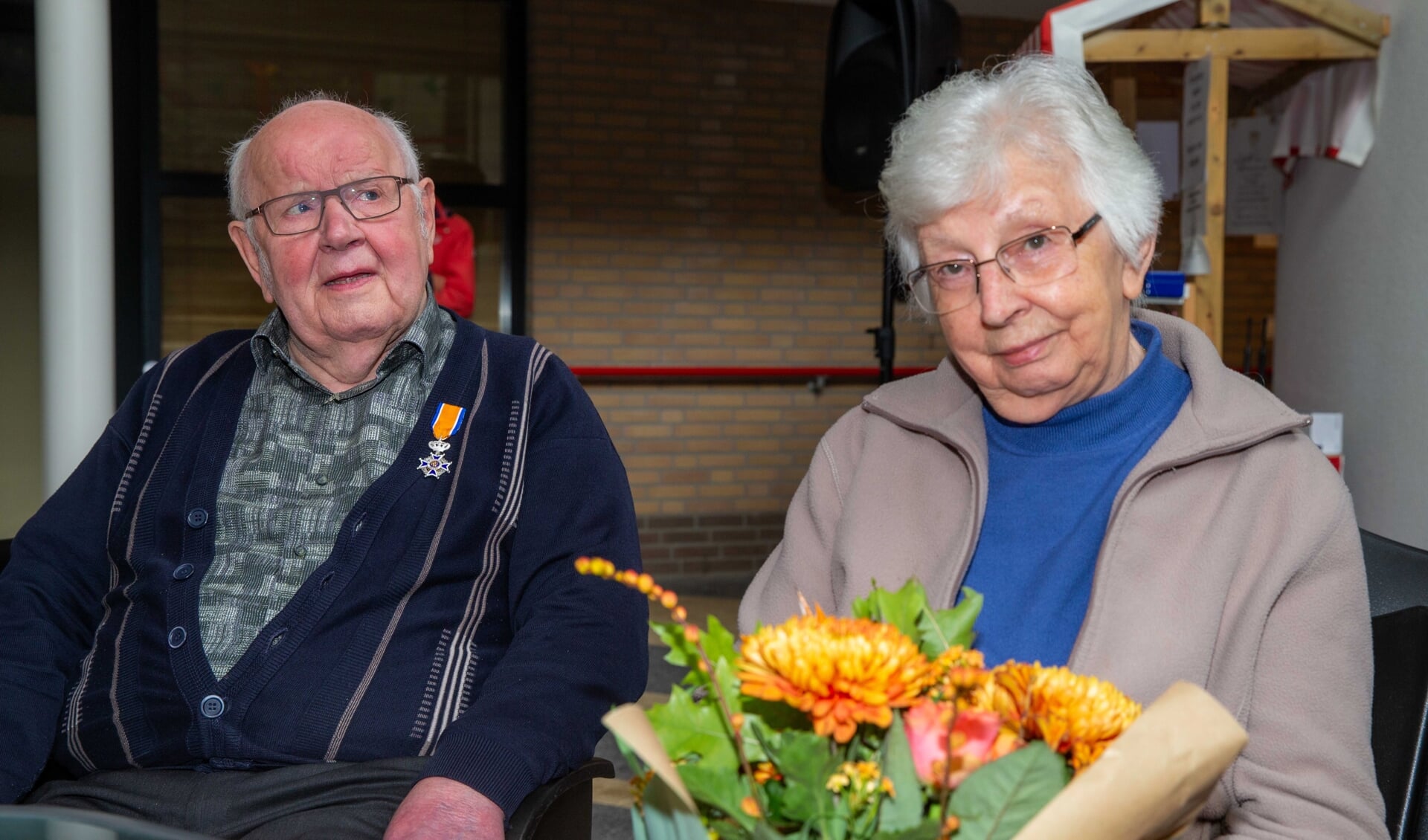 Adriaan van der Linden (87) en zijn vrouw Diny.