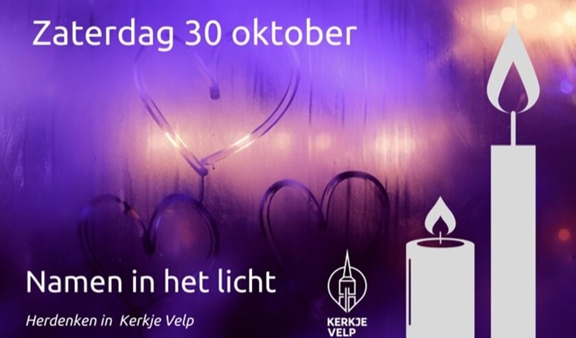 'Namen in het licht' vindt plaats in Velp.