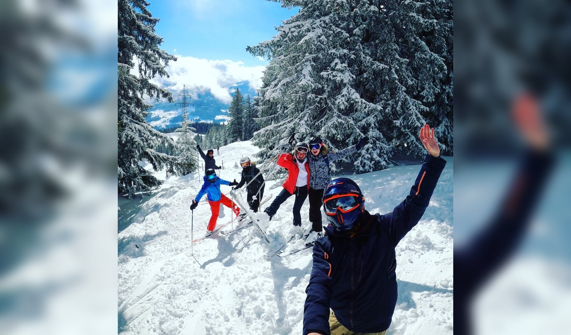 Skiërs in Oostenrijk.