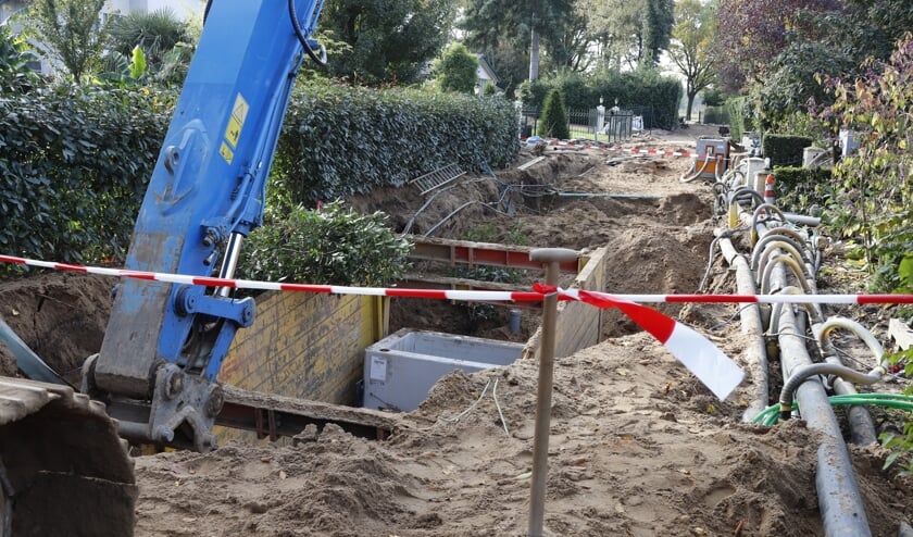 Bij graafwerkzaamheden is de hoofdgasleiding geraakt.