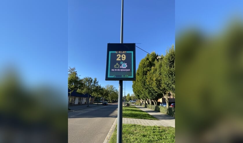 De snelheidsmeterspaarpot in de Churchilllaan in Den Bosch is één van de acties uit het project 'Samen maken we ‘s-Hertogenbosch Veiliger'.