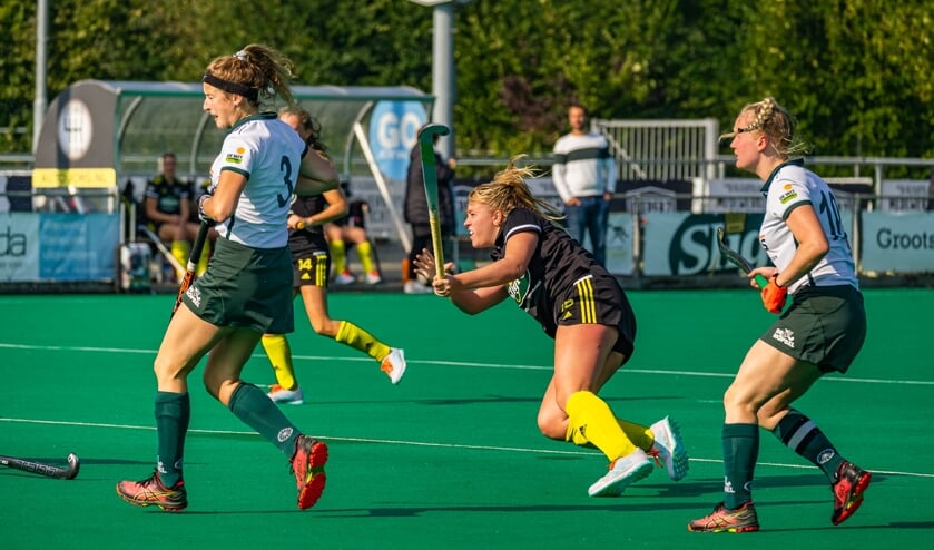 Na de verlossende 3-1 wist Geel-Zwart dat ze gingen winnen.