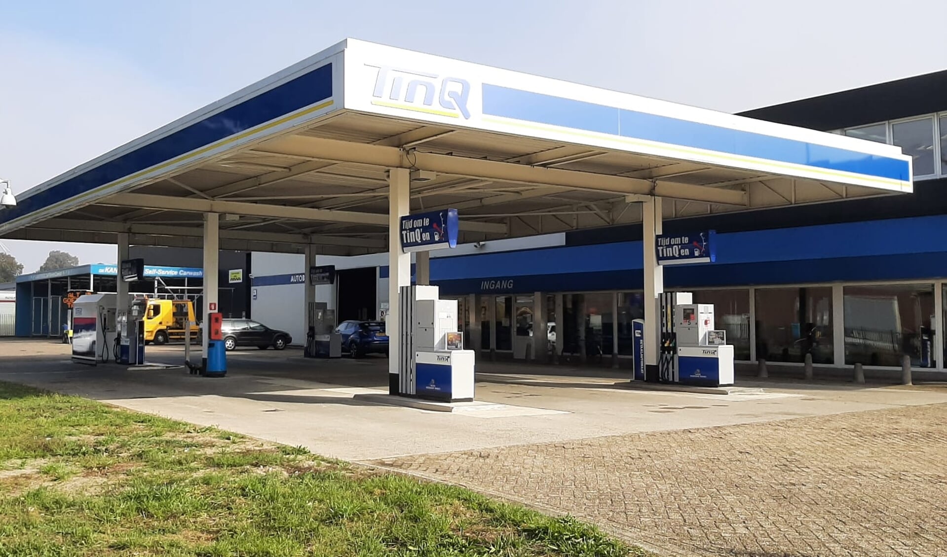 Het TinQ tankstation aan de Kantsingel.