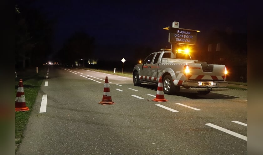 De N264 moest worden afgesloten.