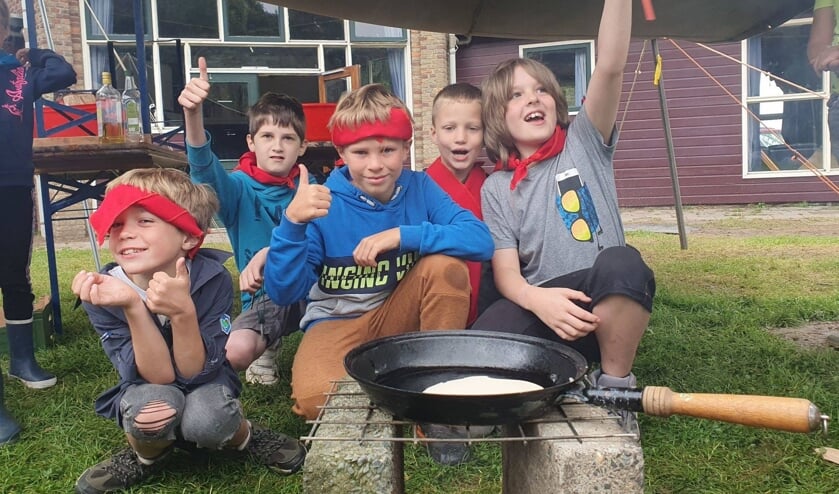 Leden van Scouting Cuijk tijdens een activiteit