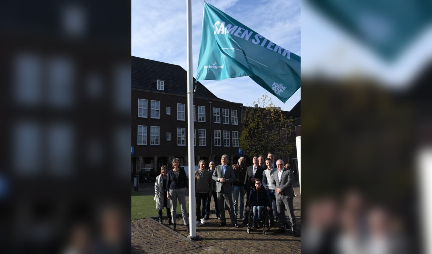Op vrijdag 12 november werd bij het Koning Willem I College en De Leijgraaf de vlag gehesen.