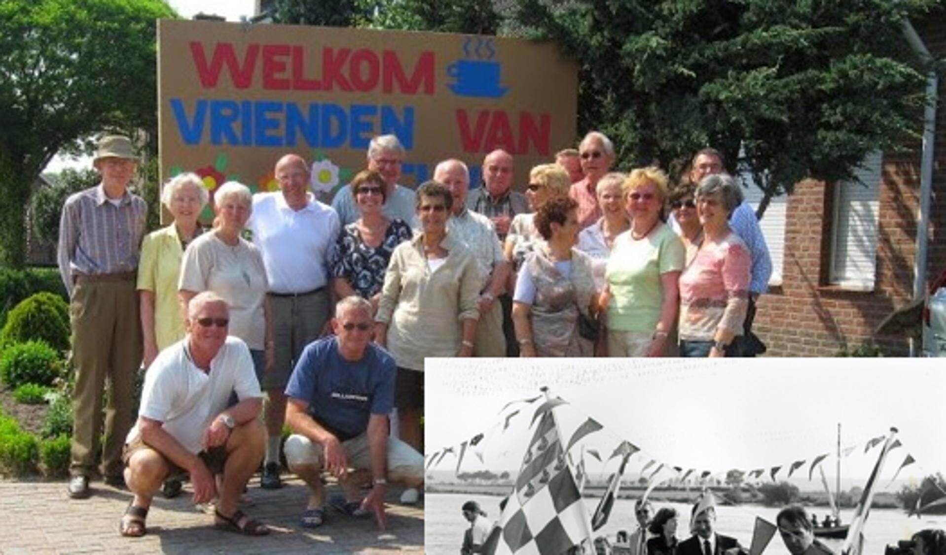 ‘Vrienden van Cuijk i.o.’ mei 2008; inzet: aankomst Dries van Agt in Cuijk 1983.