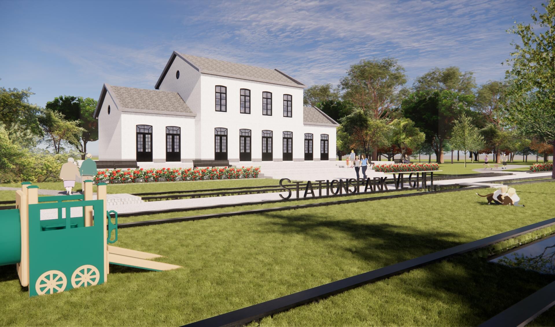 Ambitieus plan: de herbouw van het oude station in Veghel en Eerde en de ontwikkeling van het langste voedselbos van de wereld.