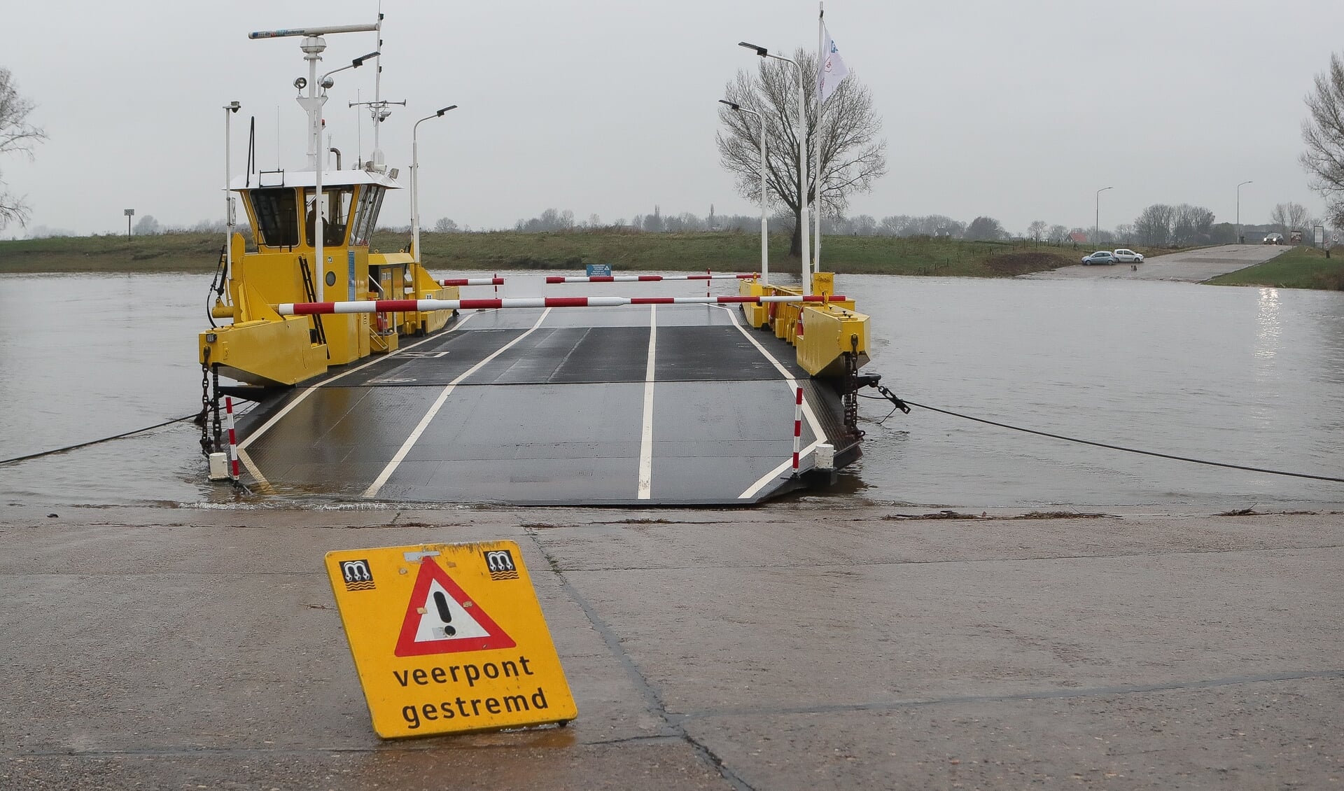 Veerpont van De Maasveren gestremd.