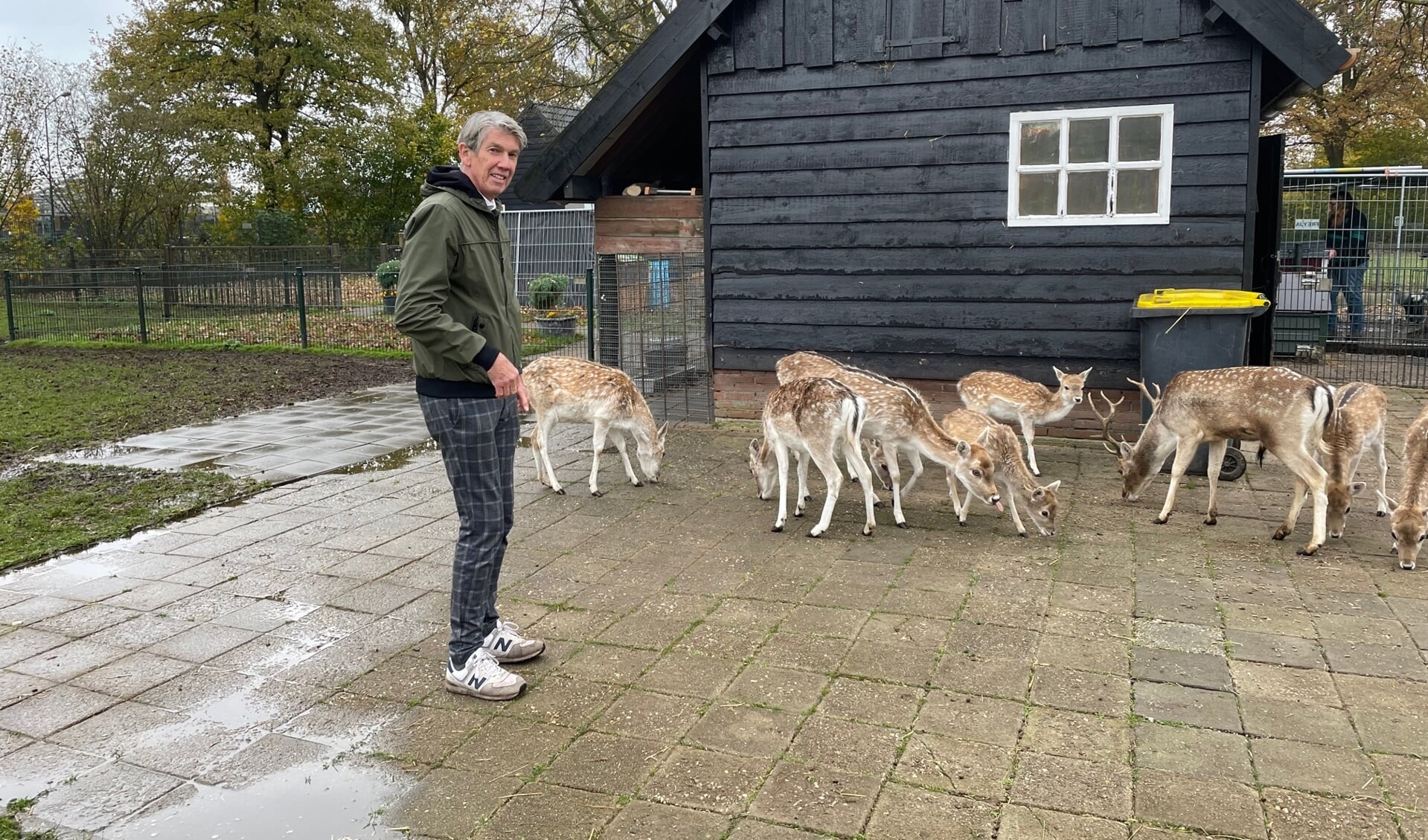 Jan Keurlings bij het dierenpark Veghel-Zuid.