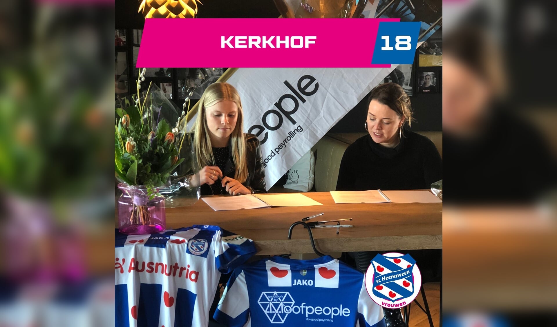 Eef Kerkhof is ook volgend seizoen actief bij SC Heerenveen.