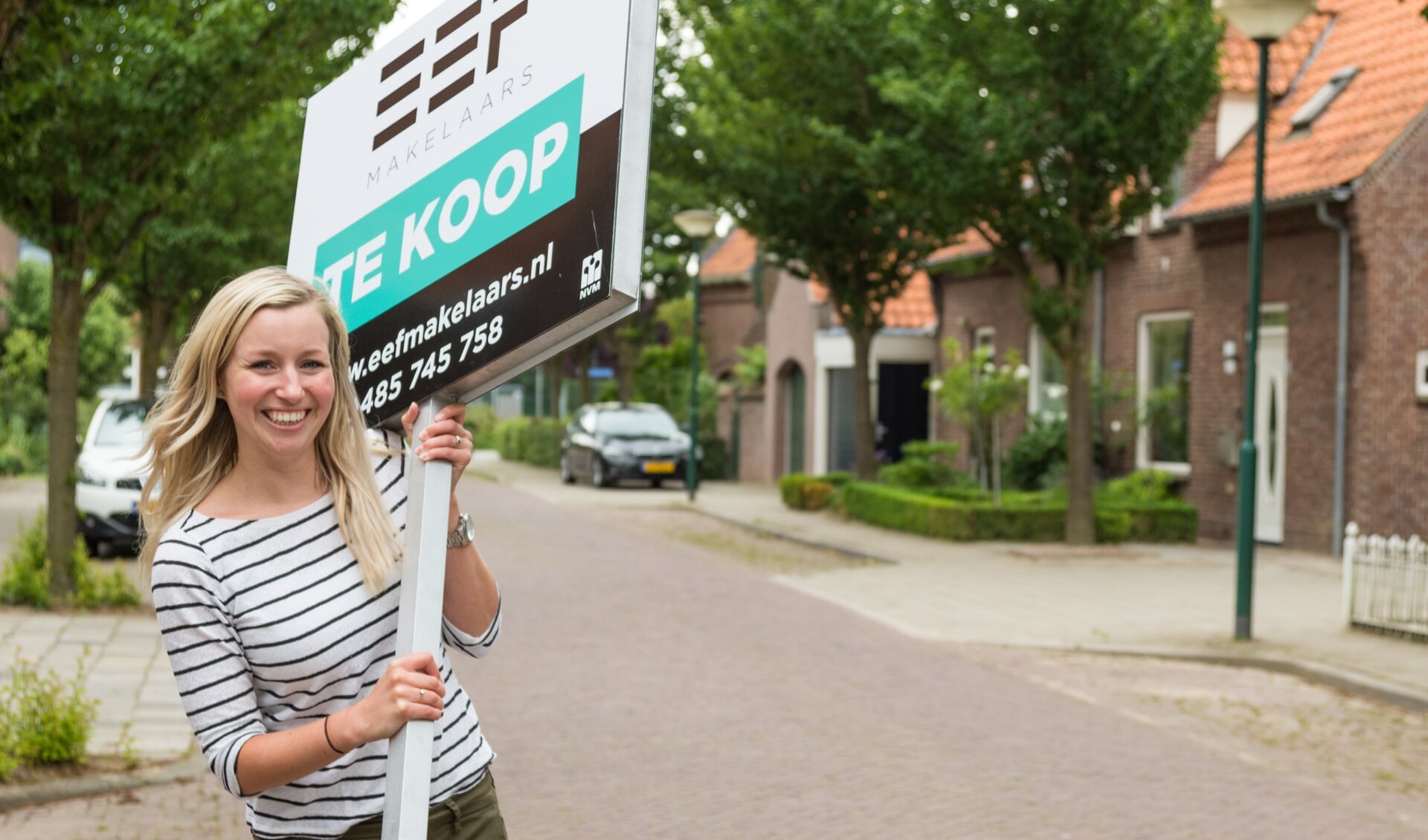 Dankzij Evelien van Haren van EEF Makelaars waait er een frisse jonge wind door de huizenmarkt.