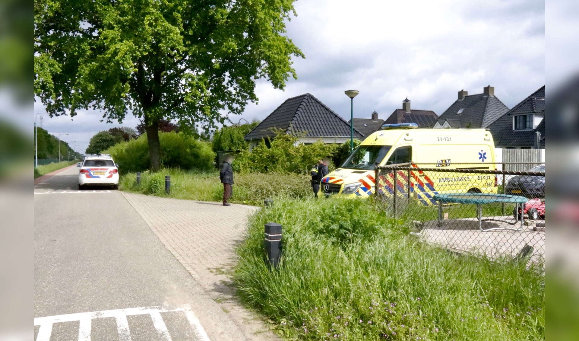 Het ongeval vond op de kruising Parallelweg-Hazelaar in Boxmeer plaats. (Foto: SK-Media)