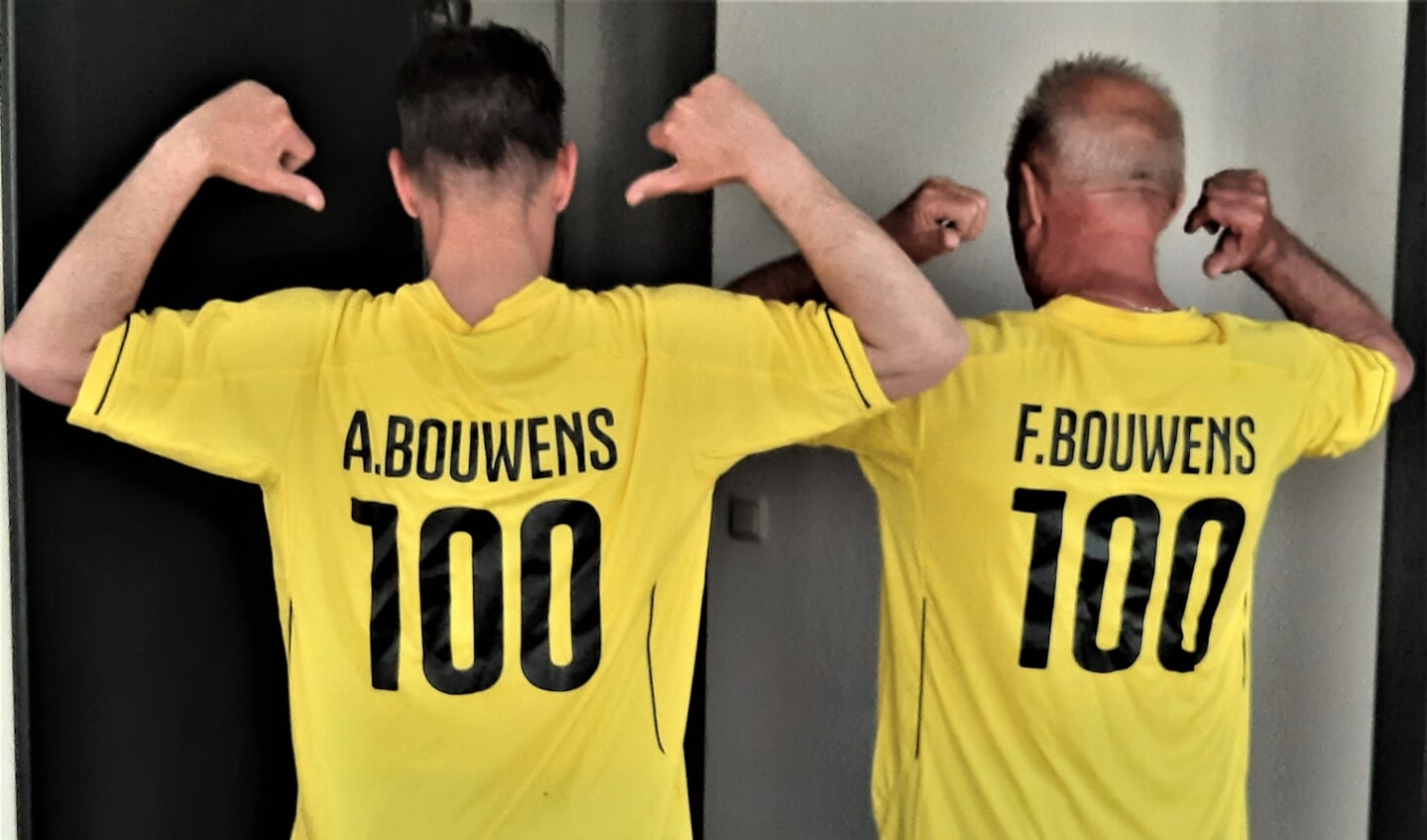 Arjan en Frans Bouwens samen 100 jaar lid van Margriet.