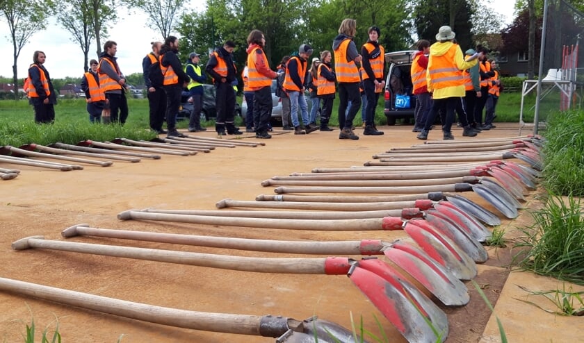 Archeologen in opleiding.