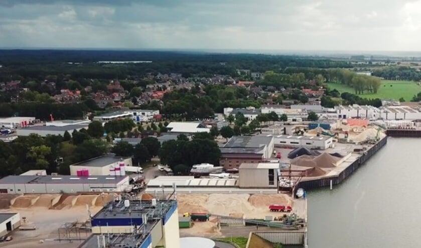 <p>Een overzichtsfoto van dde huidige haven in Heijen</p>