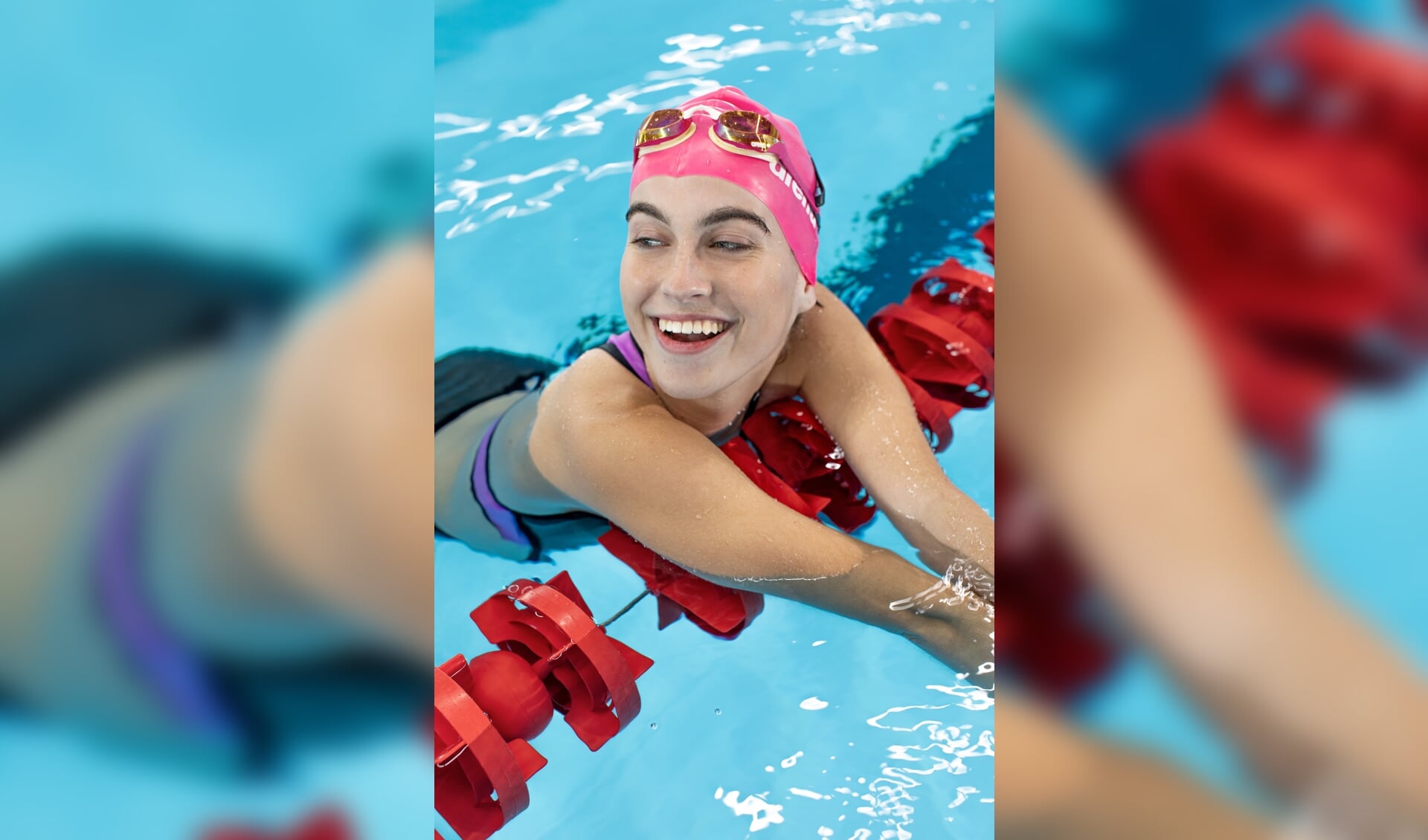  "In het water voel ik mij het beste. Vrij van alles. Mijn missie? De Spelen van 2024", aldus Rosalie van Druenen. (Foto: Lin Woldendorp)
