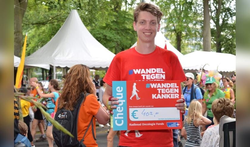 <p>"Ik vind het leuk mijn eigen grenzen te verleggen en daarmee meteen aandacht te vragen voor sociale ongelijkheid”, aldus Vincent Roes, die zich eerder inzette voor onder andere Wandel Tegen Kanker (foto).</p>