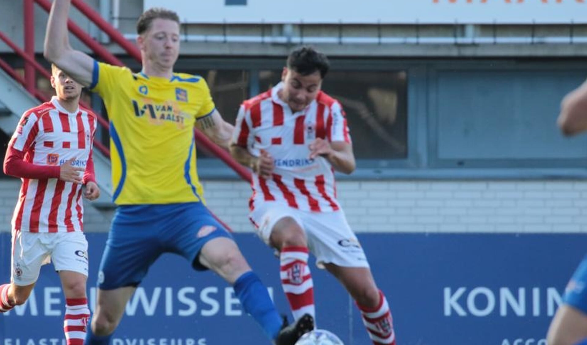 Justin Mathieu rechts naast Tony de Groot. (Foto: Jeroen Engelen)