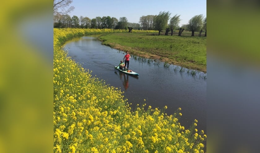 <p>Joyce van der Heijden is aan het suppen tussen Keldonk en Veghel.</p>