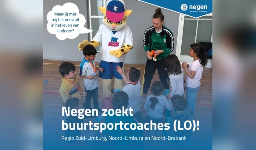 <p>Negen zoekt buurtsportcoaches.</p>