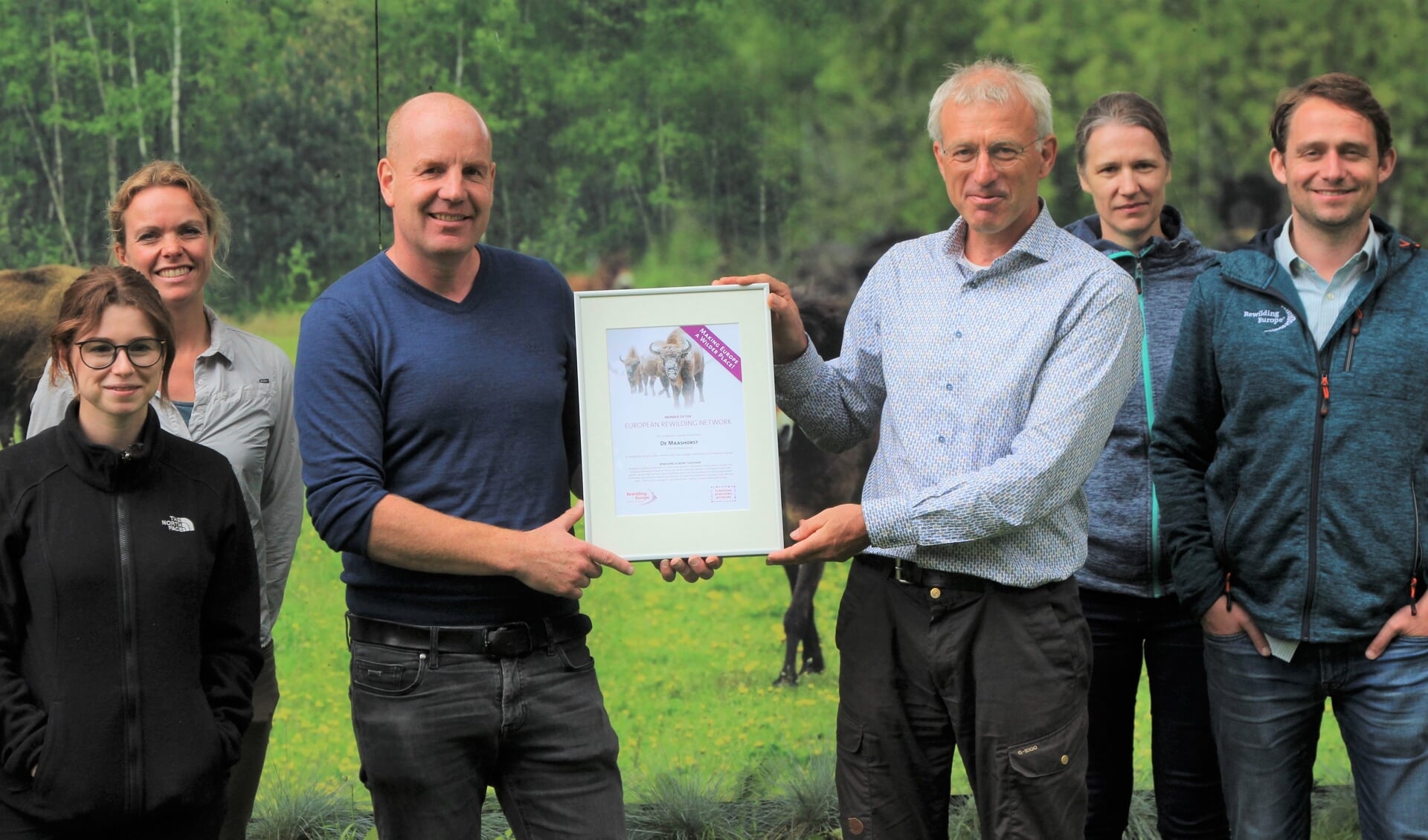 Stichting Maashorst in Uitvoering verbindt zich aan Rewilding Europe