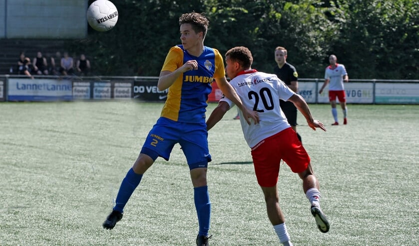 <p>Jay van Boxtel scoorde de 0-1 in Dongen</p>