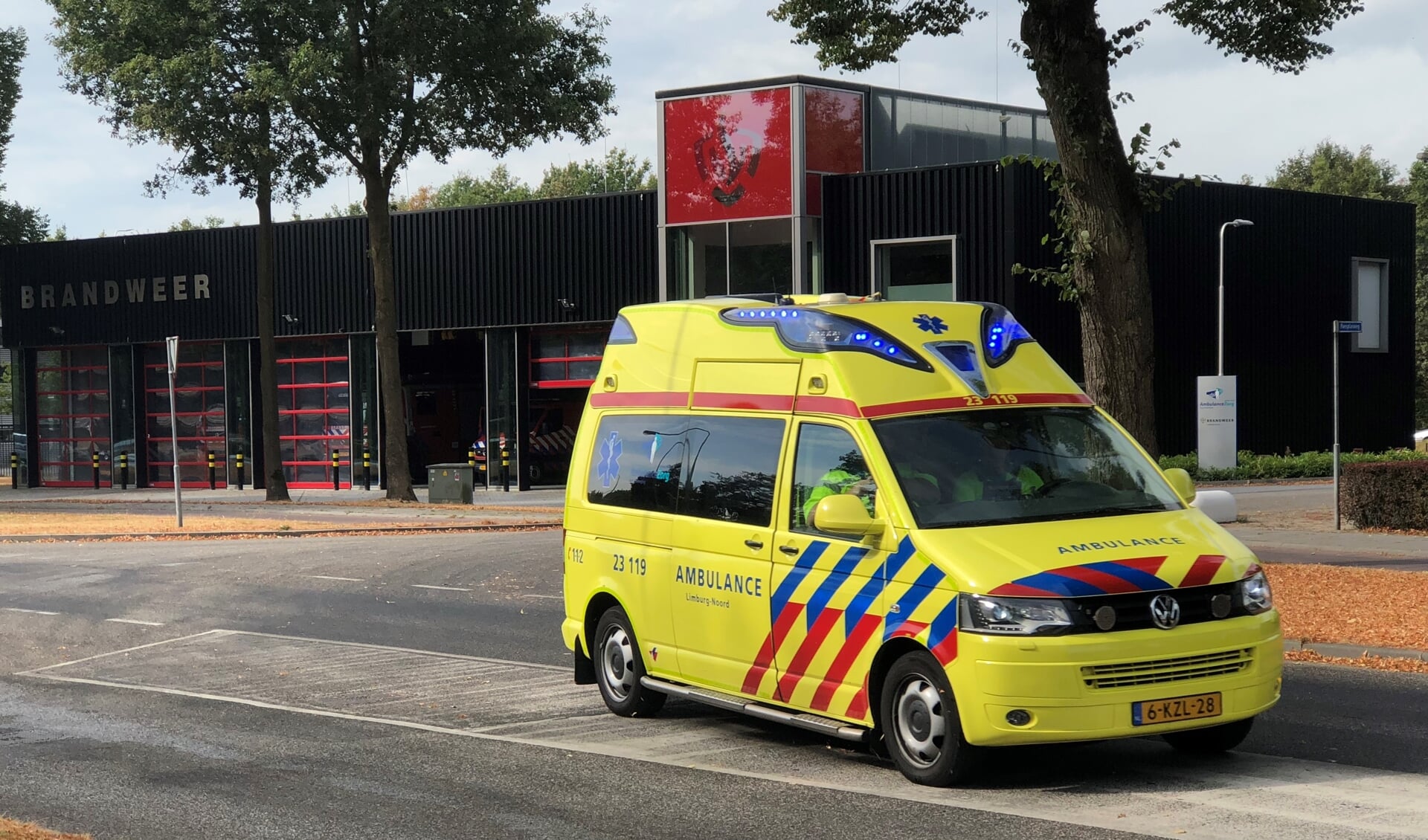 Een van de laatste ritten van de ambulance vanuit de inmiddels gesloten post in Gennep.