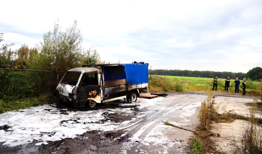 <p>De politie vermoedt dat het gaat om brandstichting.</p>