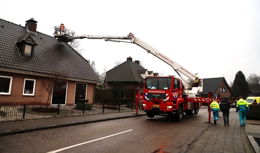 In een woning in Boxmeer heeft vanmiddag brand gewoed.  
