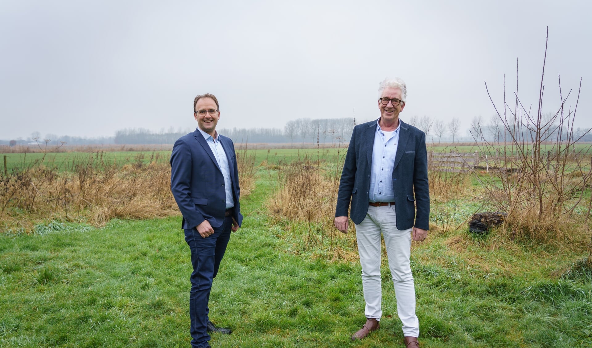 Arie de Zwart (rechts) samen met PvdA-GroenLinks wethouder Menno Roozendaal. 