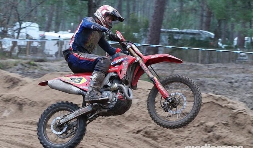 Lars van Berkel in actie.