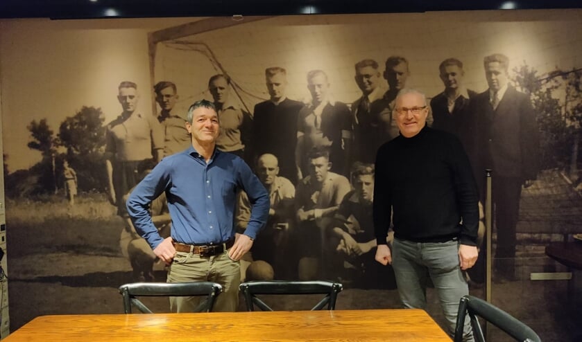 Constantia-voorzitter Marco Verheijen (links) en Adrie van Roosmalen (rechts).