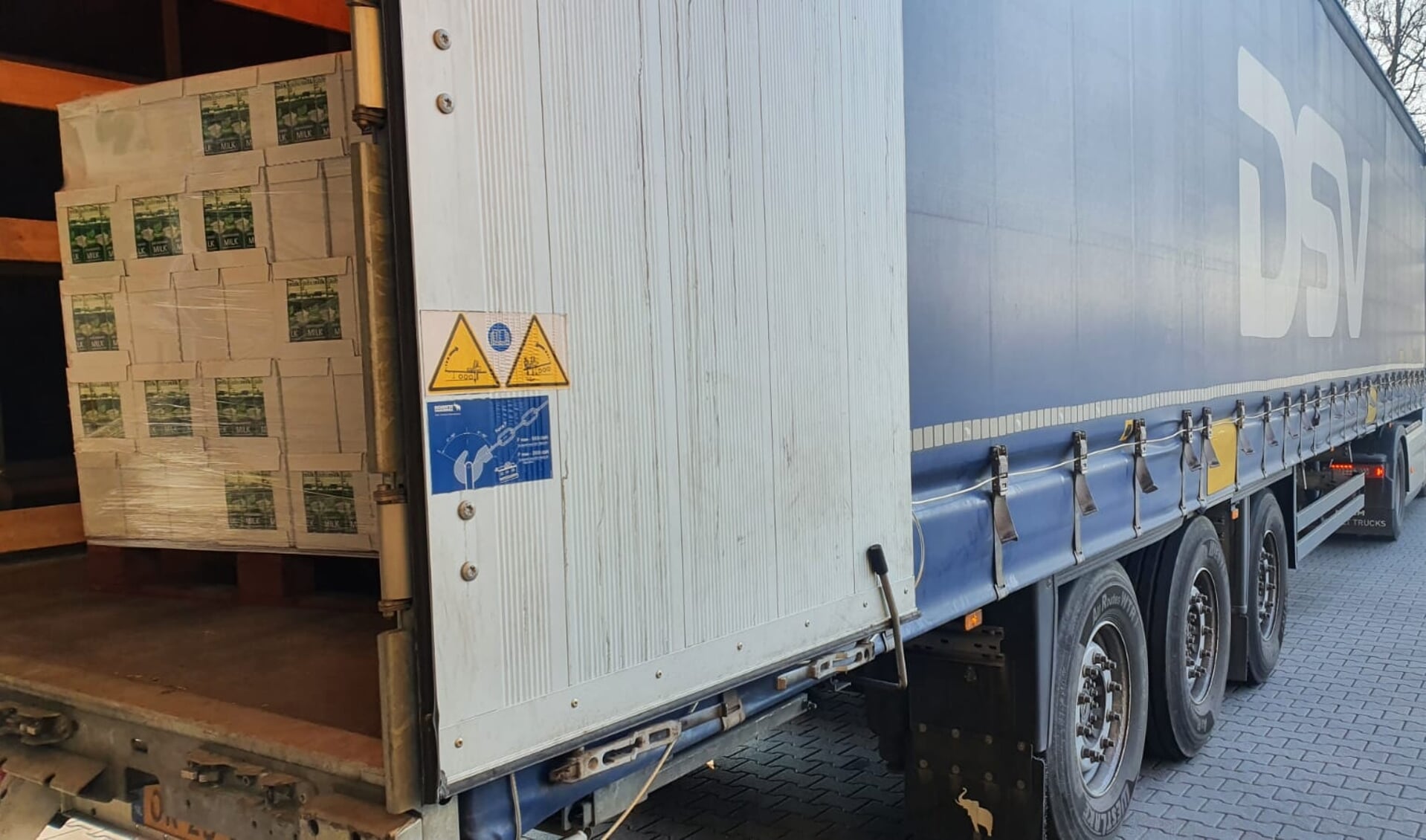 DSV is klaar voor vertrek naar Polen met 36.000 liter melk