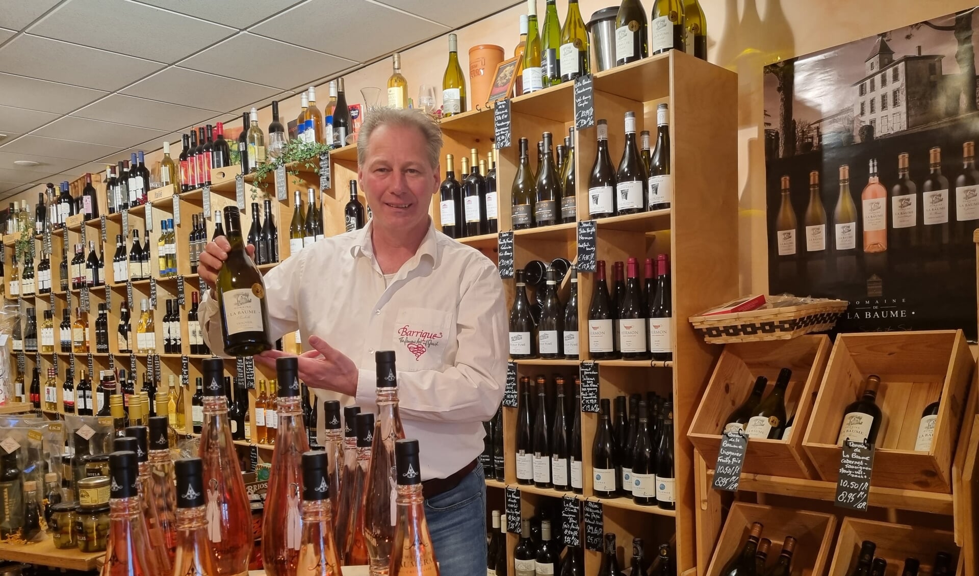 Benny Bouwmans van wijnhandel Barrique in de Vughterstraat in Den Bosch vindt dat Den Bosch toe is aan een heus festival met wijnen in de hoofdrol. 