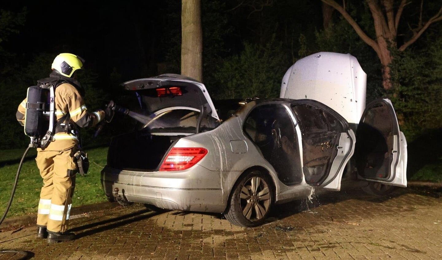 Auto aan de Orthen in Den Bosch in brand gestoken.