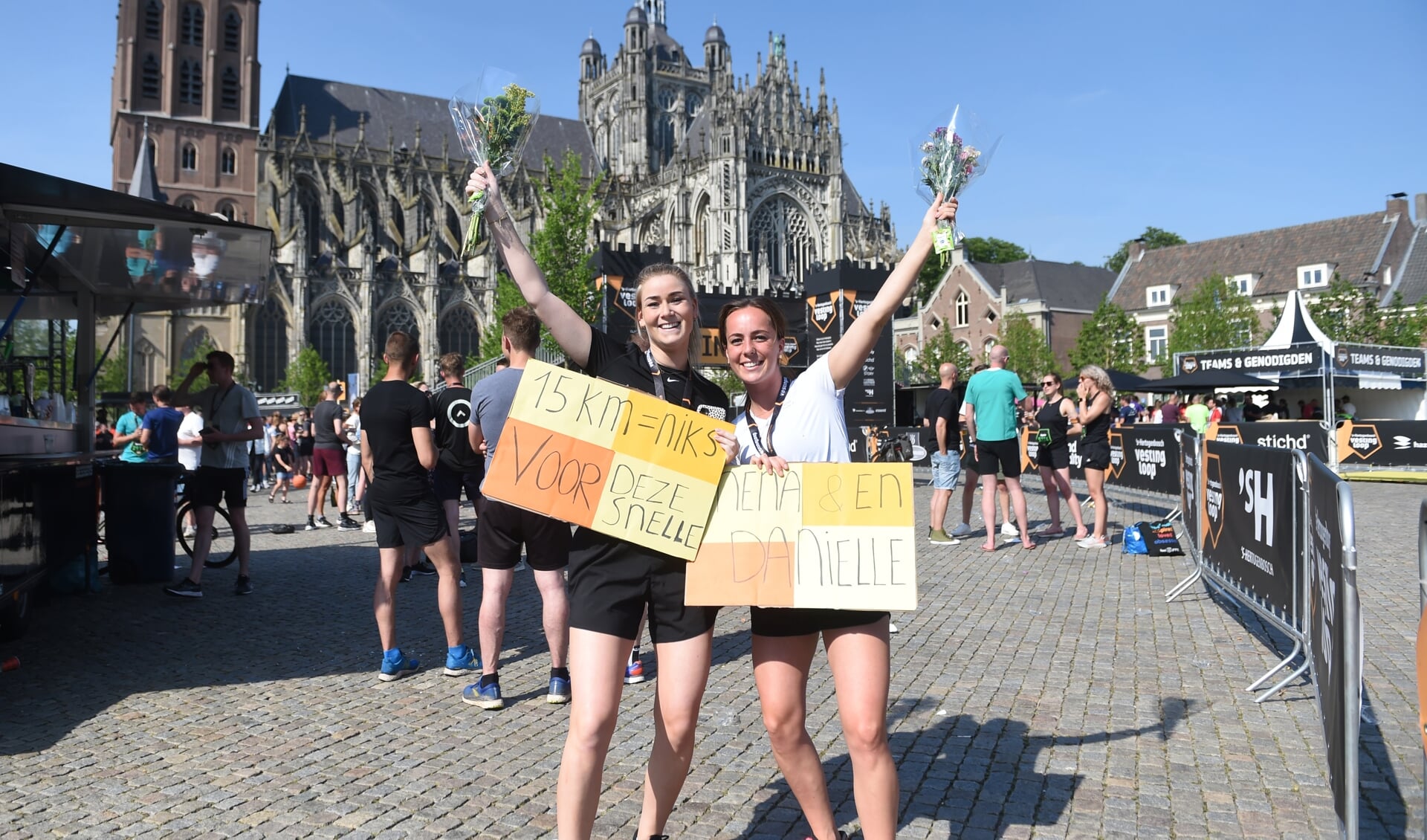 De deelnemers finishten op de Parade in Den Bosch waar het de hele dag feest was! 
