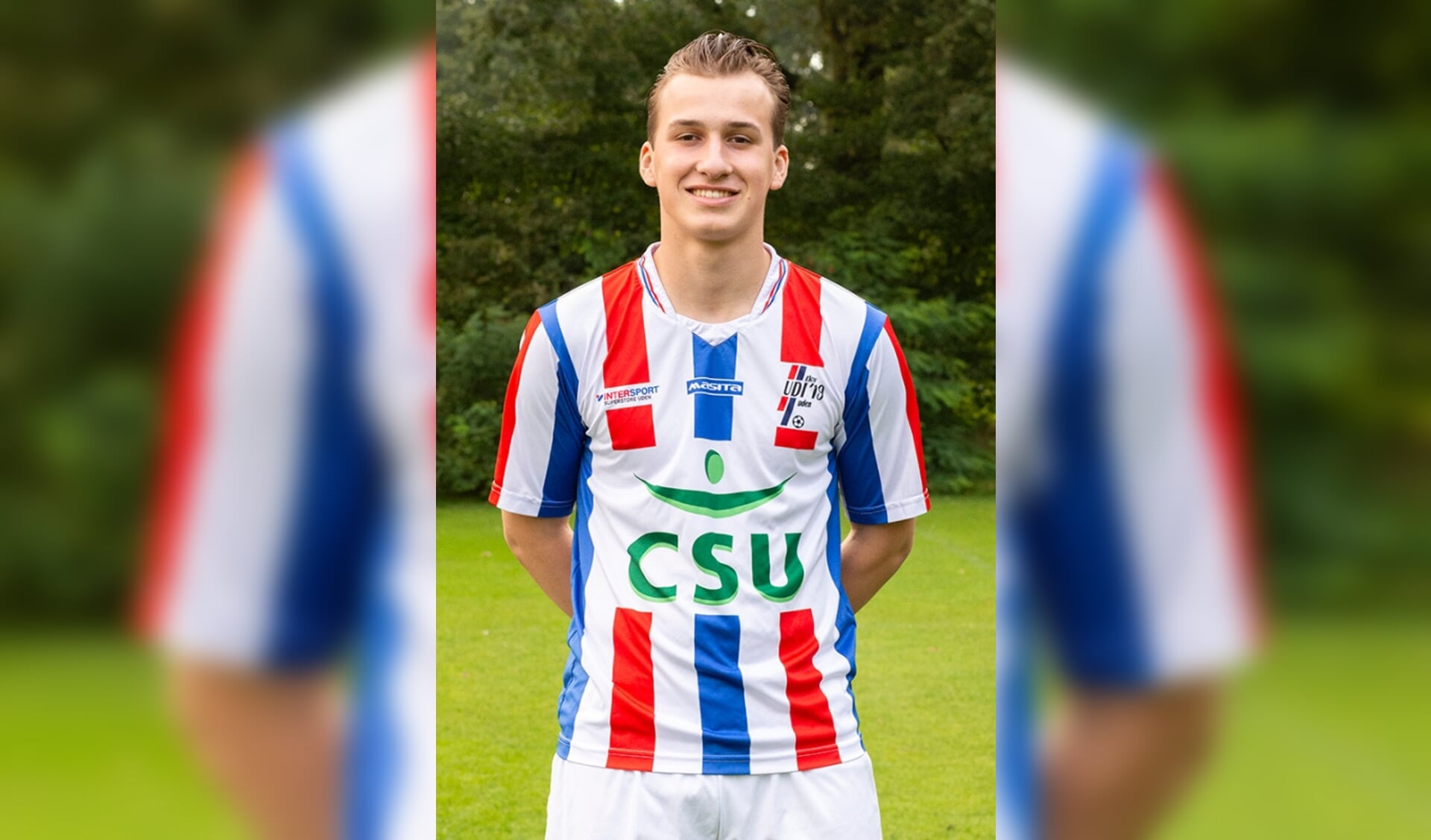 Gijs Toonen maakte beide treffers voor UDI'19 in Nuenen.