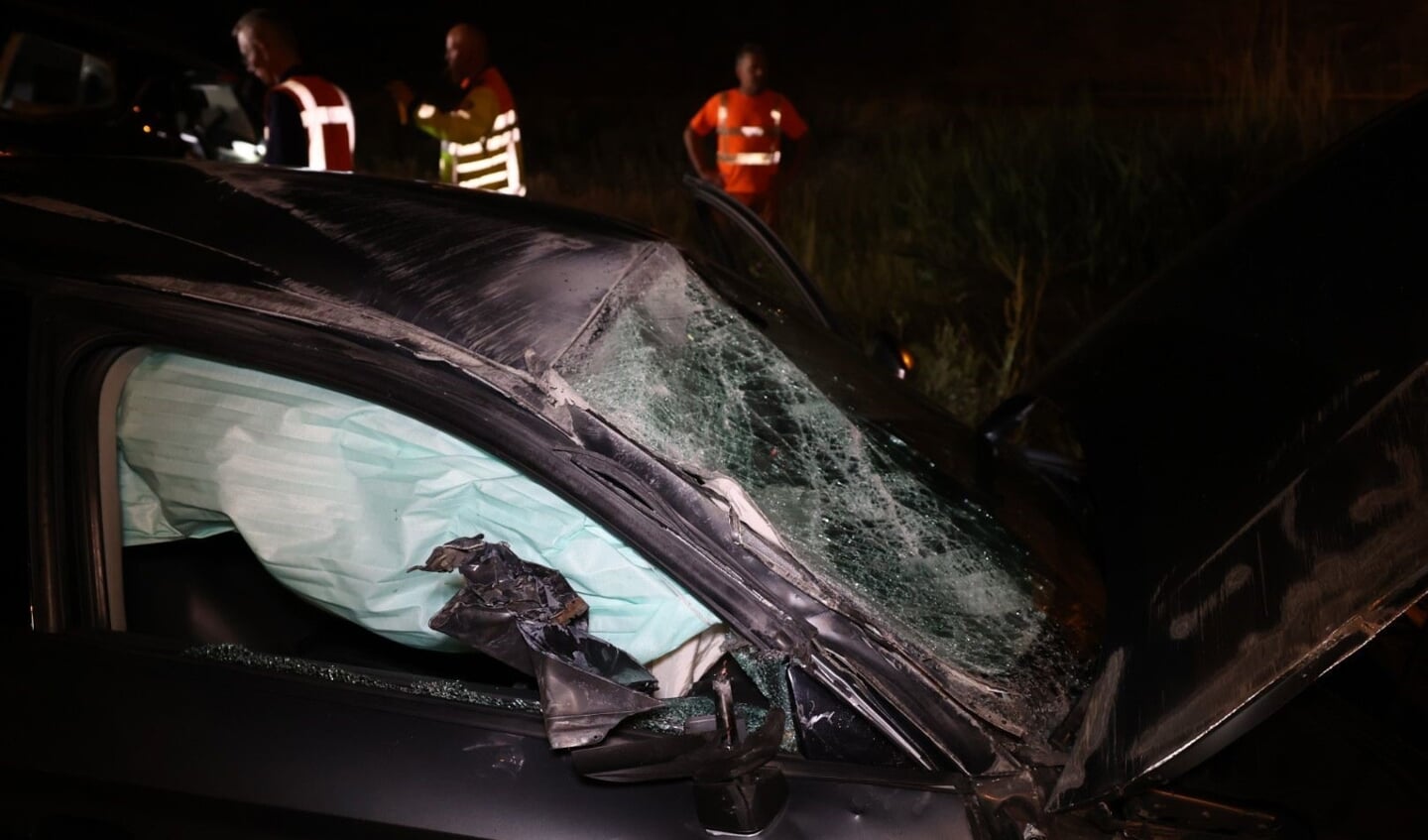 Zwaar ongeval met meerdere gewonden op de A2 van den Bosch naar Kerkdriel.