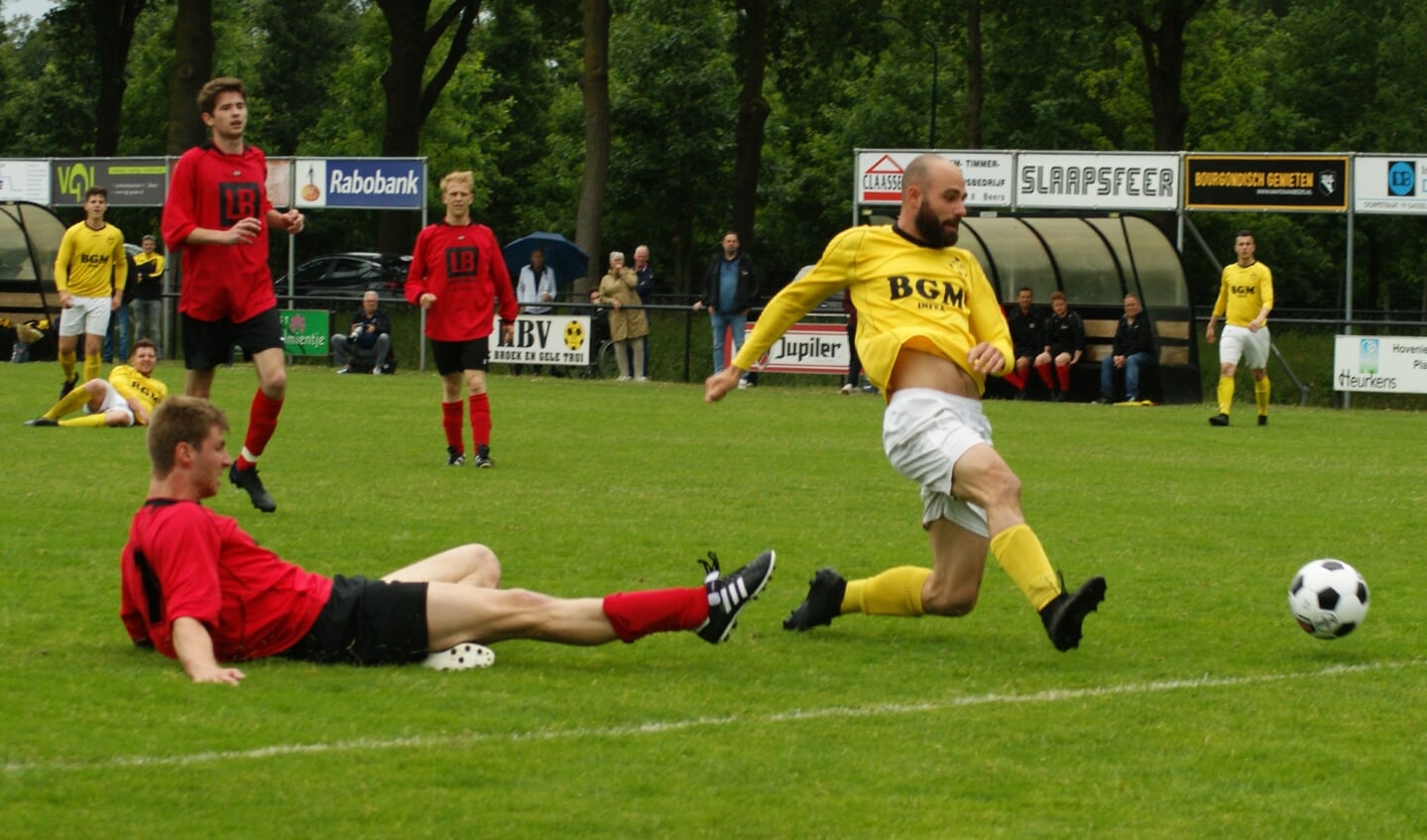 Feiko Heukens maakte de 5-0 voor HBV.