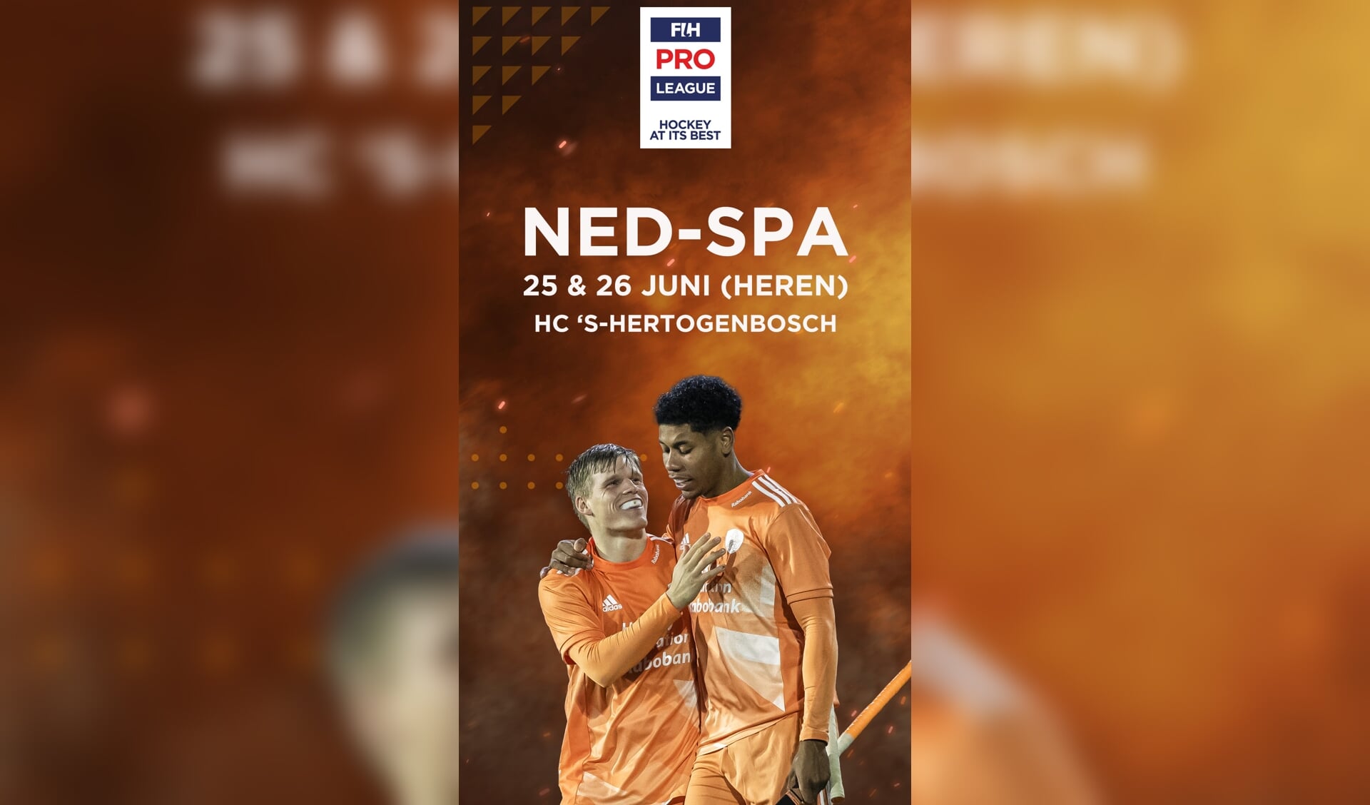 Het Nederlands hockeyelftal speelt komend weekend tegen Spanje.