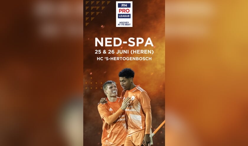 Het Nederlands hockeyelftal speelt komend weekend tegen Spanje.  