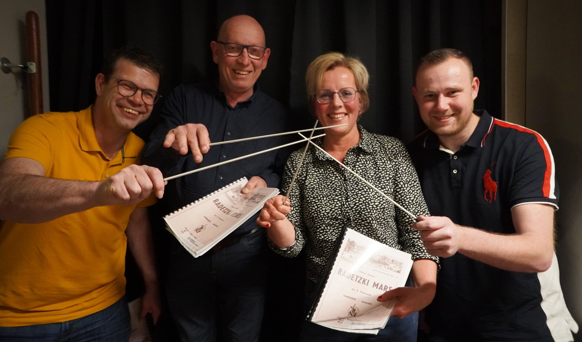 Op 25 juni strijden de vier Nulandse Maestro’s op het Prins Bernhardplein om de titel 'Maestro van Nuland'. Op de foto van links naar rechts Hans van der Donk, Mart van Lokven, Esther Korsten en Jared Kerkhof.